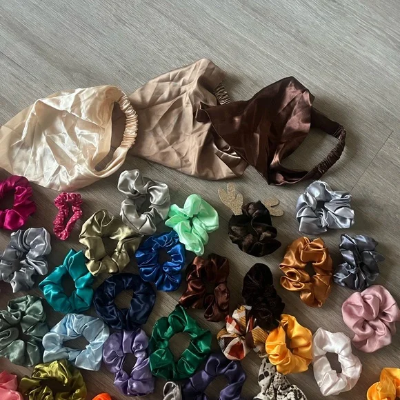 Colorful Hair Scrunchies Collection - Picture 3 of 6